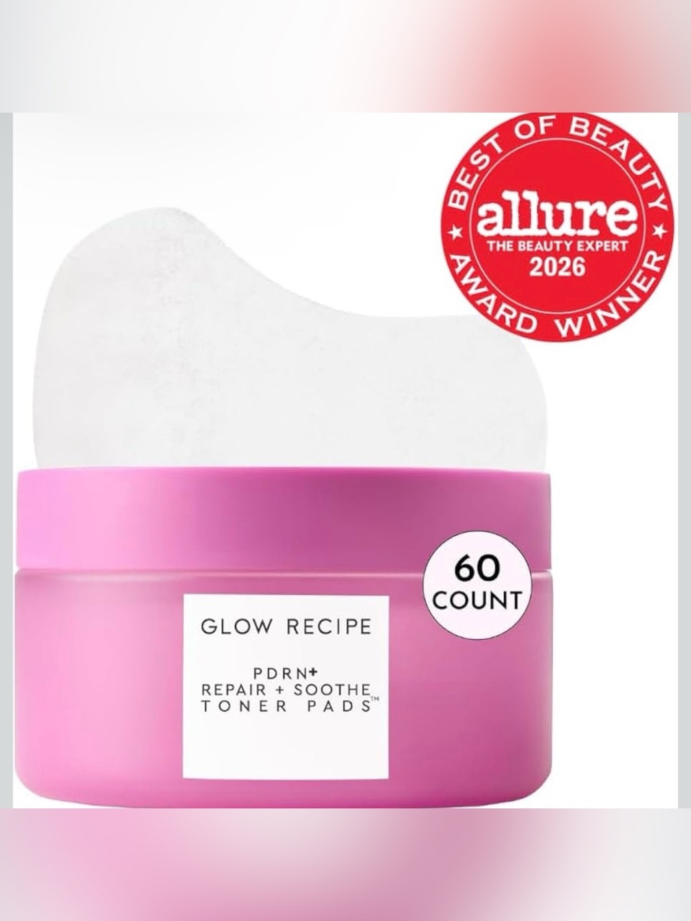 Glow Recipe PDRN Repair + Soothe Toner Pads -60 count